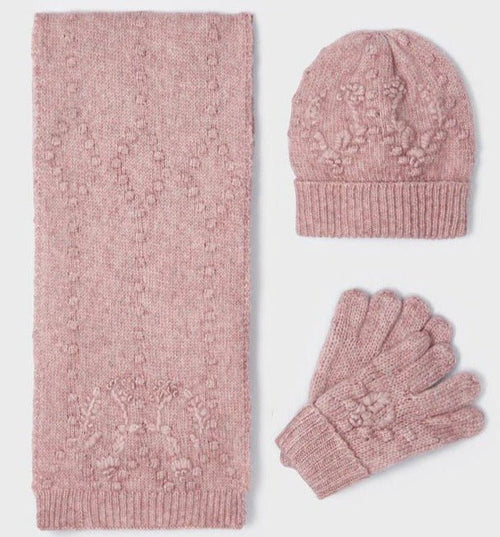 Abel & Lula Hat, Mittens & Scarf _Rose 5944 - 52 - NorthGirls