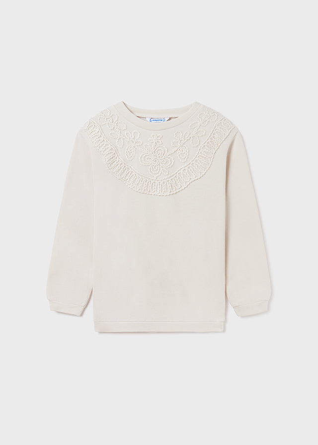 Mayoral Junior Corded Pullover _Cream 7492-47