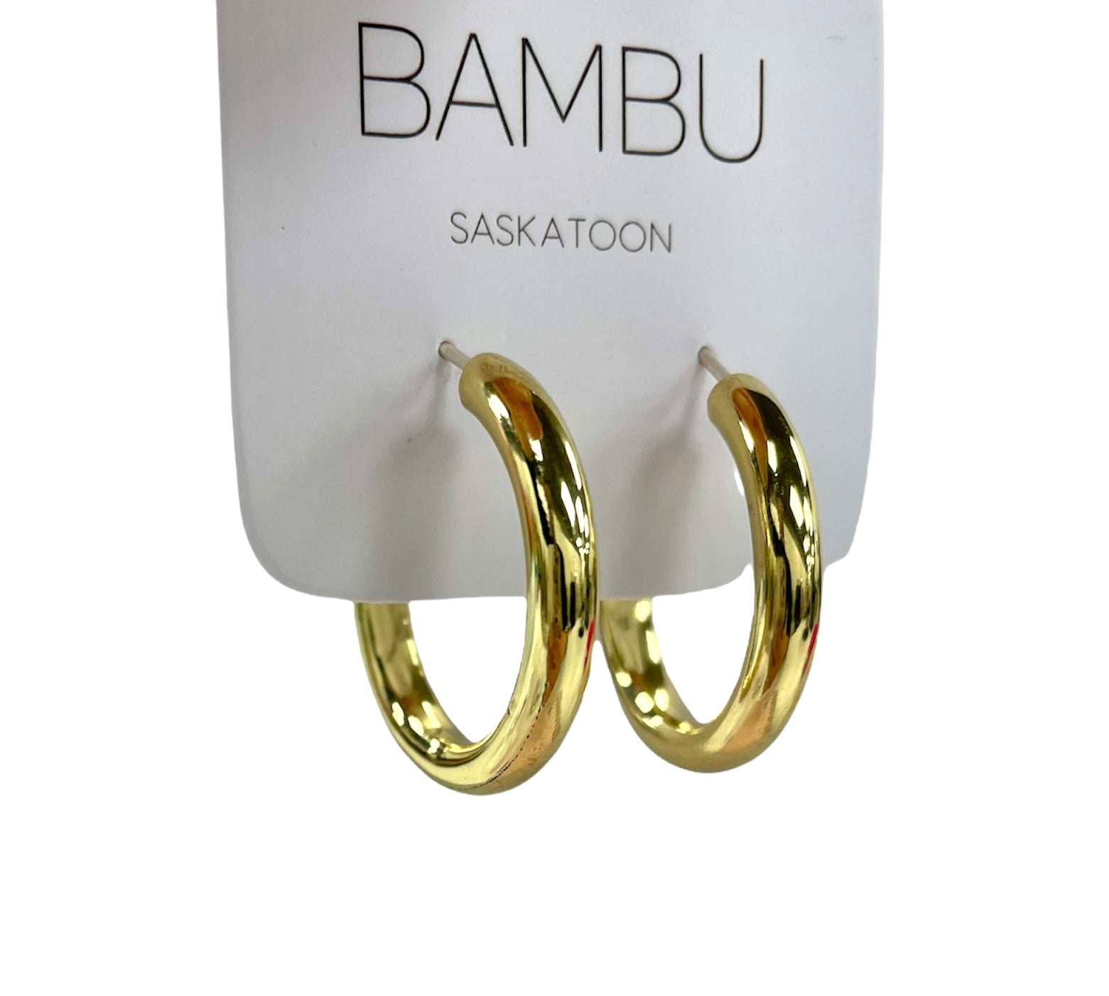 Bambu Earrings Hoops - E711a - NorthGirls