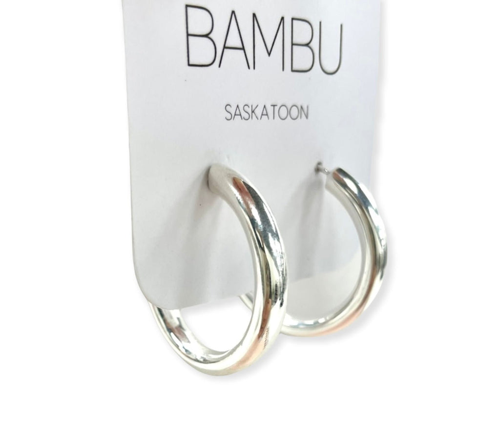 Bambu Earrings Hoops - E711a - NorthGirls