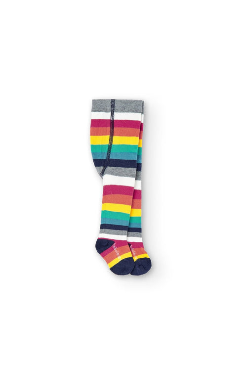 Boboli Baby Thick Tights w/Stripes _Red 135043 - 3763 - NorthGirls
