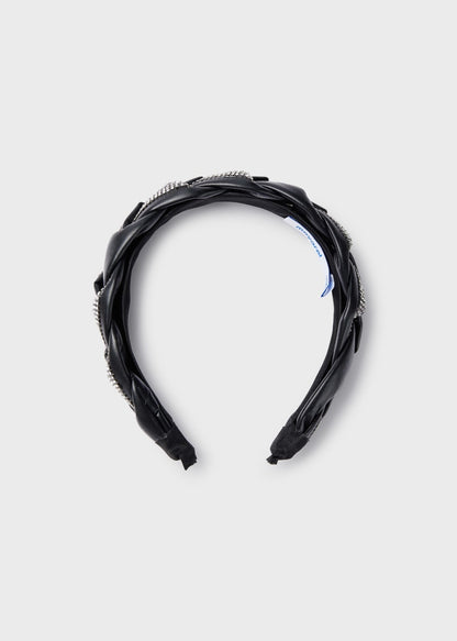 Mayoral Mini Braided Headband _Black 10486-011