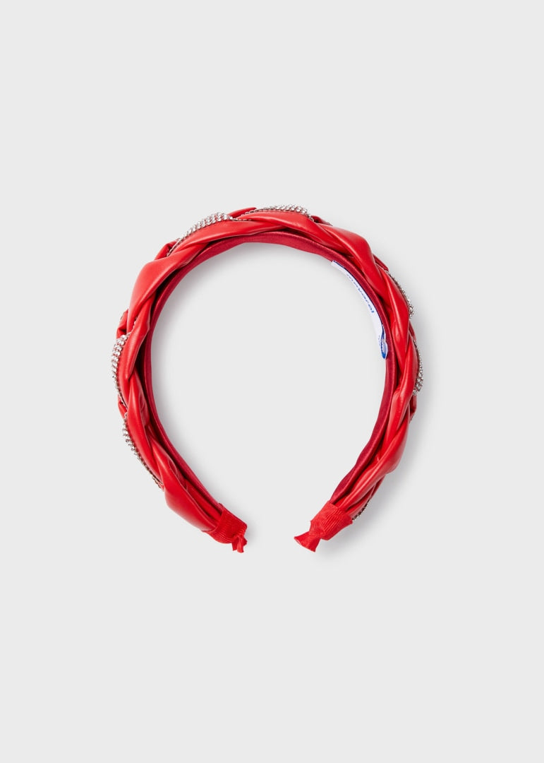 Mayoral Mini Braided Headband _Red 10486-013