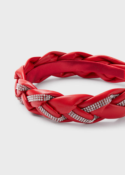 Mayoral Mini Braided Headband _Red 10486-013