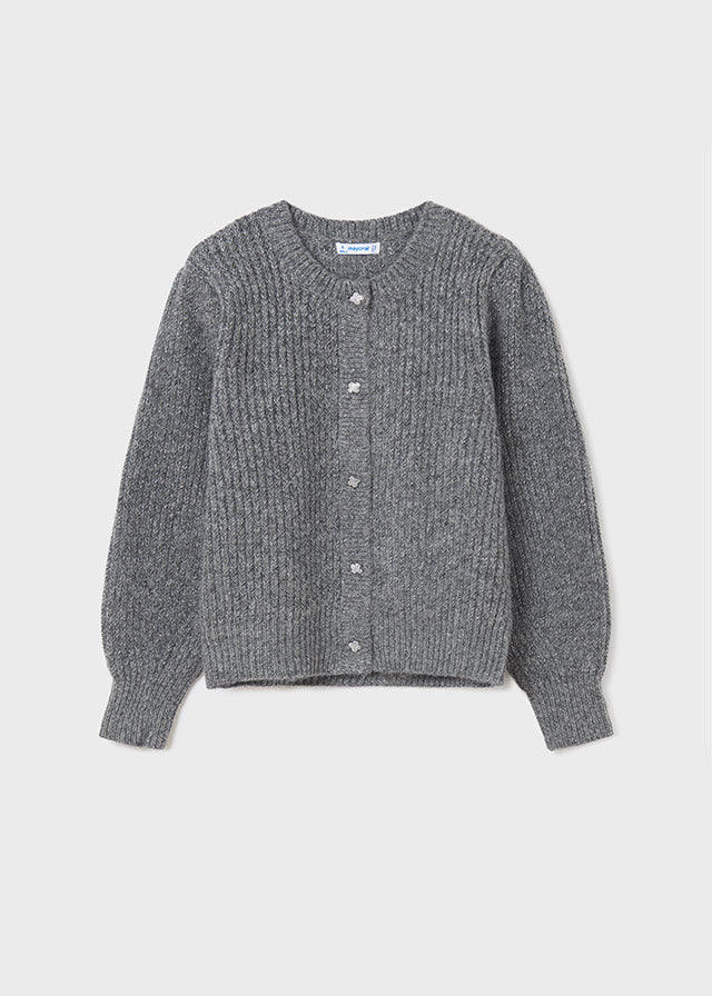 Mayoral Junior Knitted Cardigan _Grey 7376-60