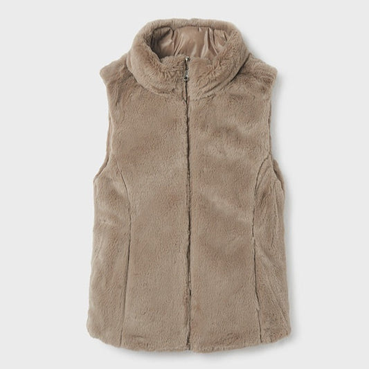 Mayoral Junior Reversible Vest _Taupe 7380-46