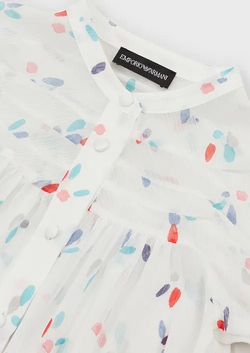 Emporio Armani Girls Short Sleeve Blouse _3L3C61 - NorthGirls