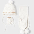 Mayoral Baby Hat, Scarf & Mittens Set _Cream 9543 - 024 - NorthGirls