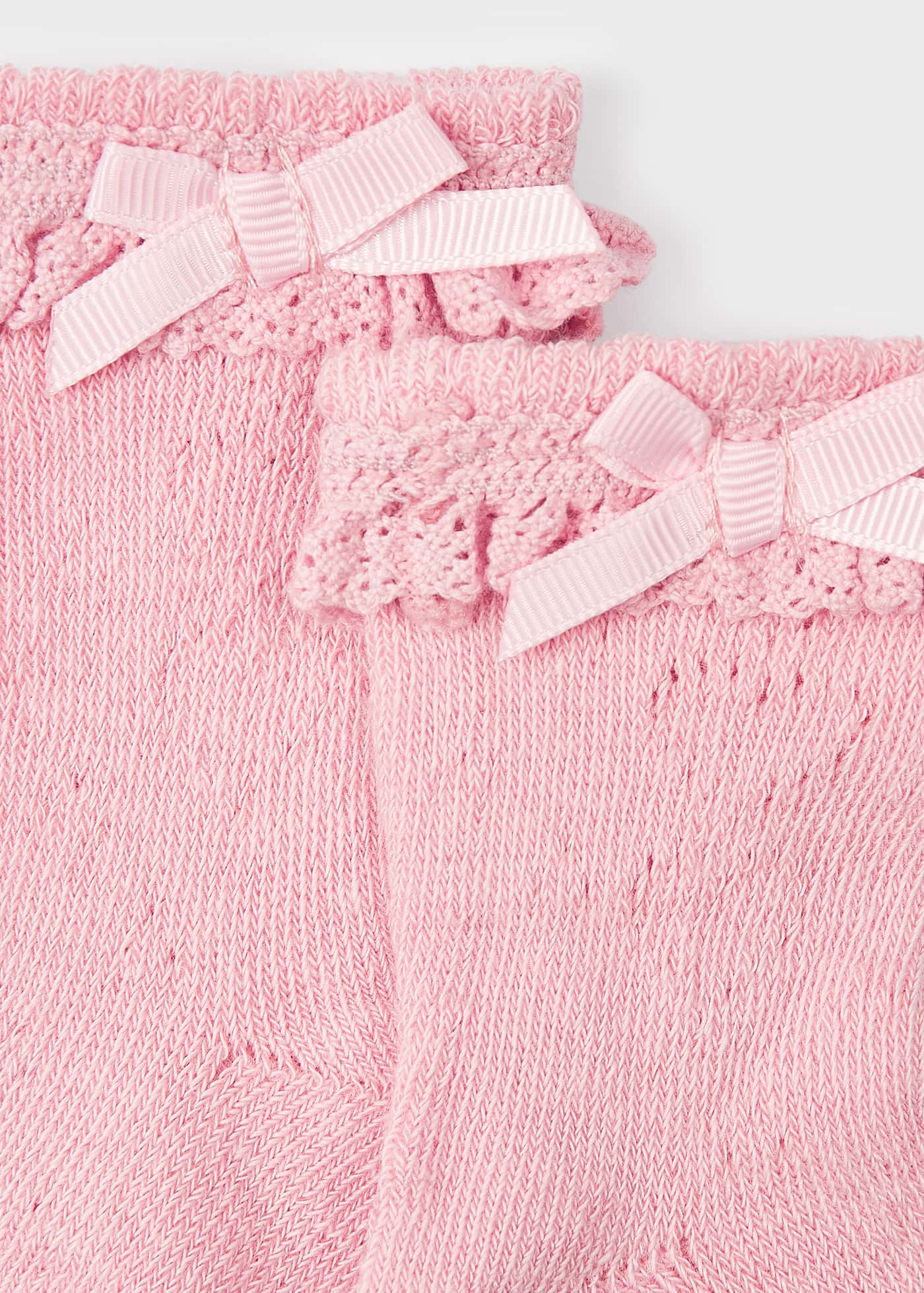Mayoral Baby Knit Detail Socks _Pink 9538 - 017 - NorthGirls