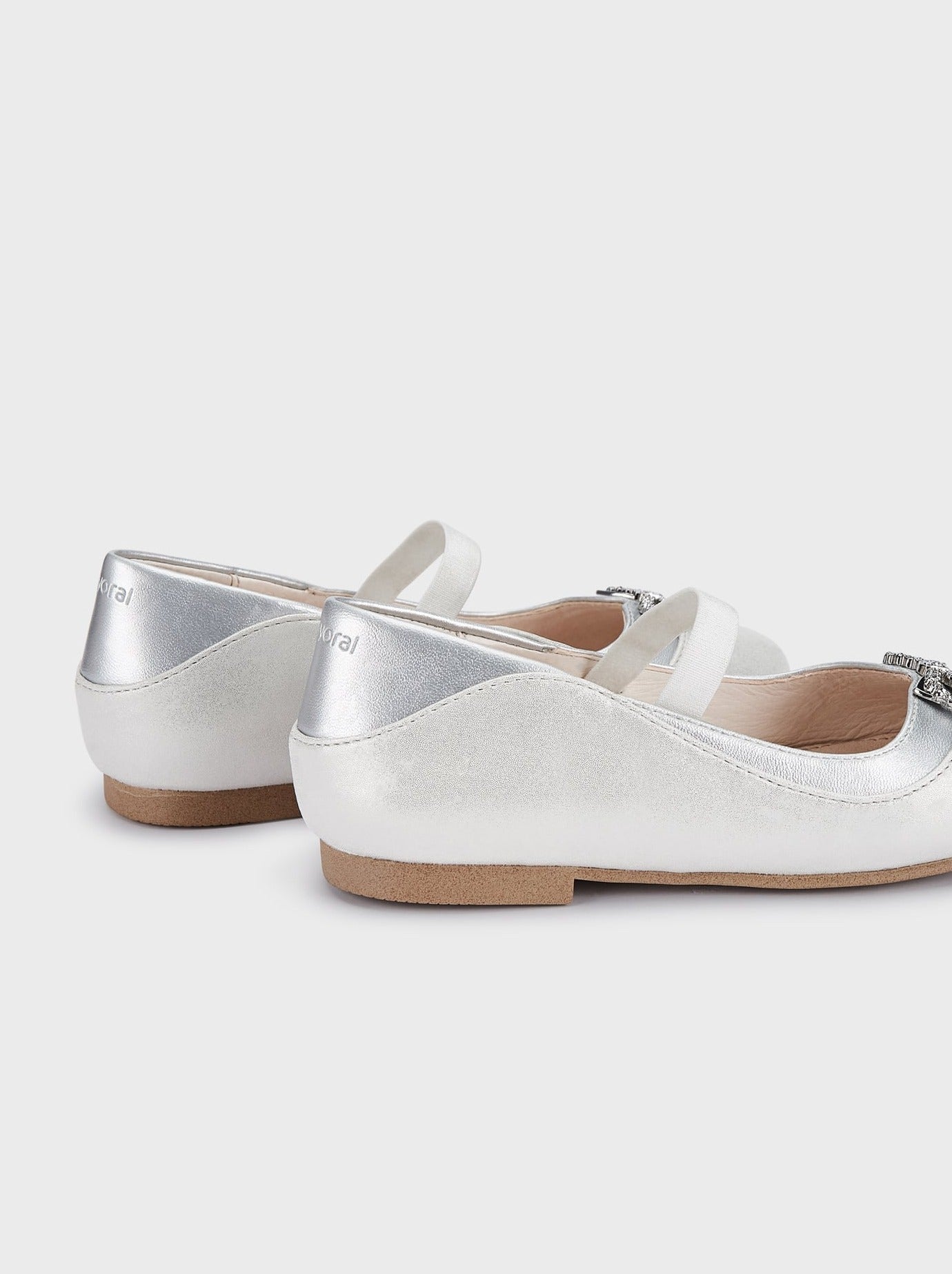Mayoral Formal Flats w/Bow Silver_43431 - 070 - NorthGirls