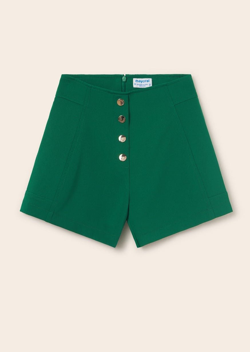 Mayoral Junior Crepe Shorts _Green 6235 - 086 - NorthGirls