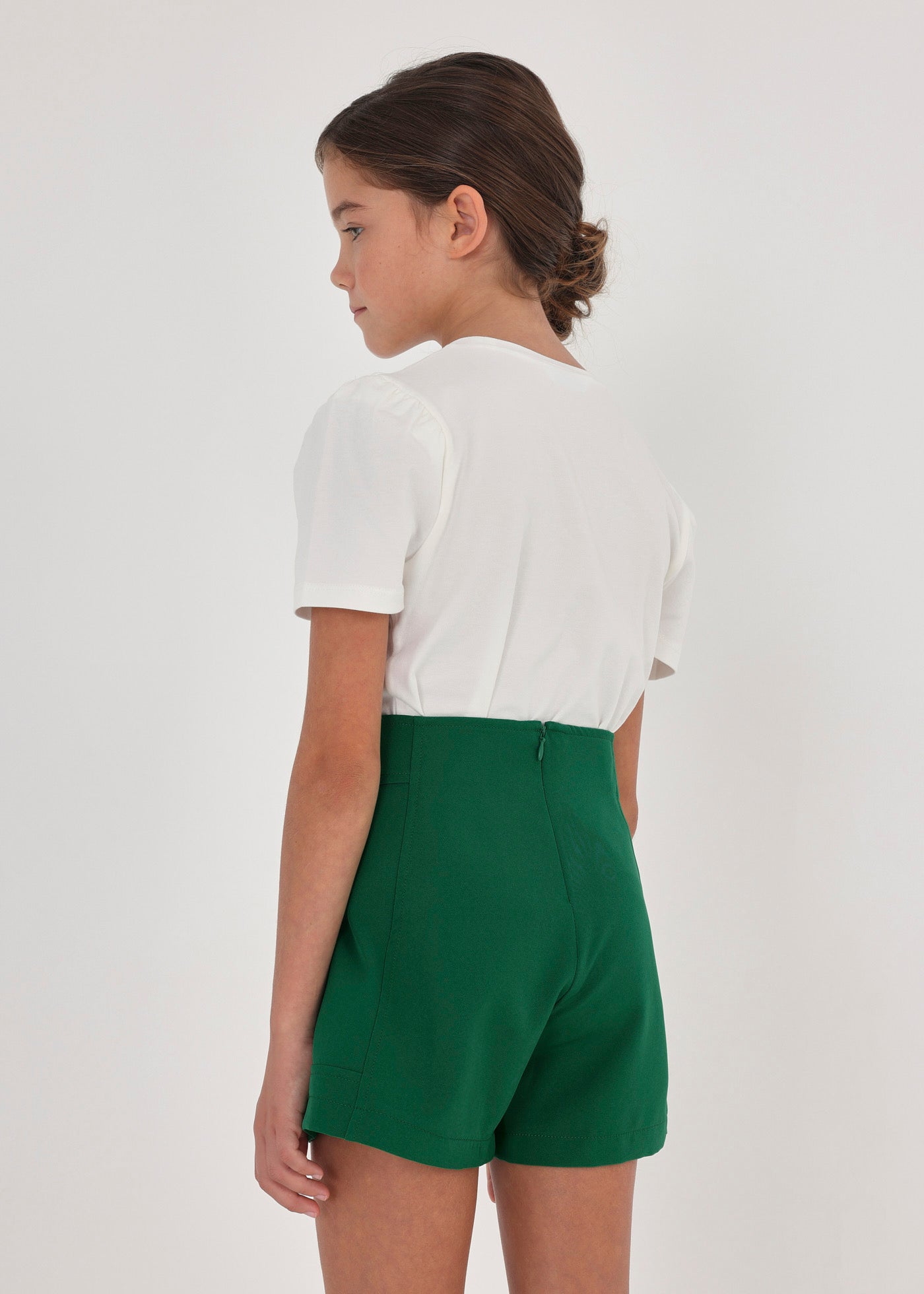 Mayoral Junior Crepe Shorts _Green 6235 - 086 - NorthGirls