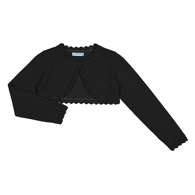 Mayoral Mini Basic Knit Bolero Bolero _Black 320 - 77 - NorthGirls