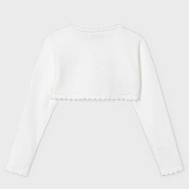 Mayoral Mini Basic Knit Bolero Cardigan _Off White 320 - 73 - NorthGirls