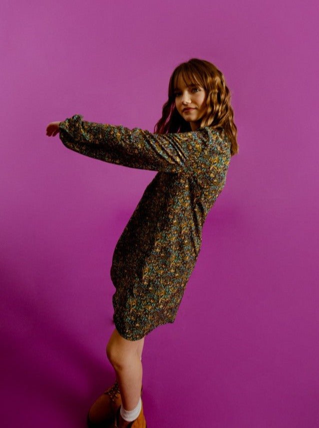 Mini Molly V - Neck Floral Dress - NorthGirls