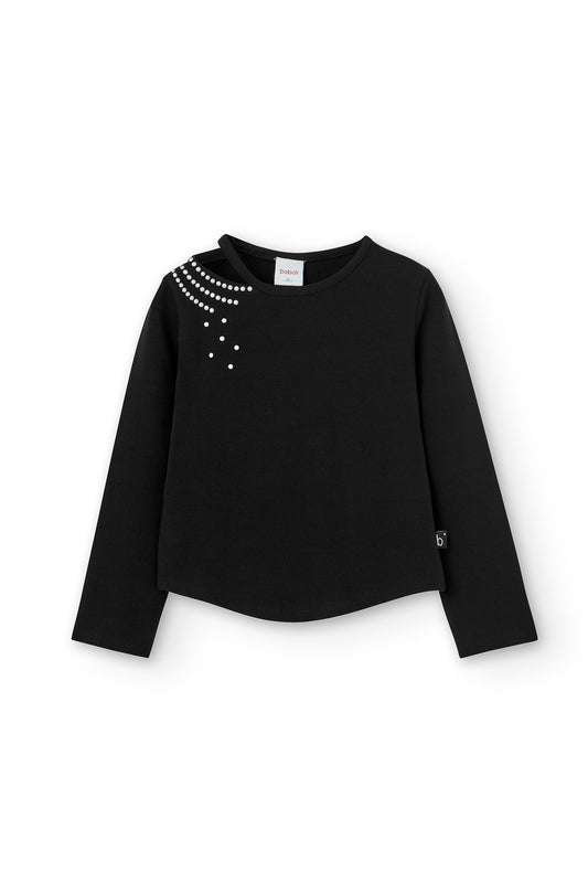 Boboli L/S Knit Shirt _Black 725486-890