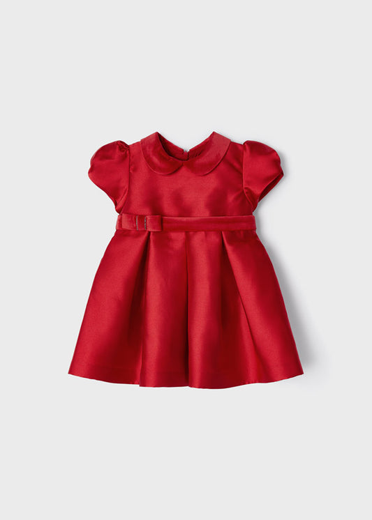 Mayoral Baby Taffeta Dress _Red 2944-045