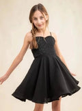 UDT ABBI Sequin & Lace Chiffon Dress _T3875K - NorthGirls