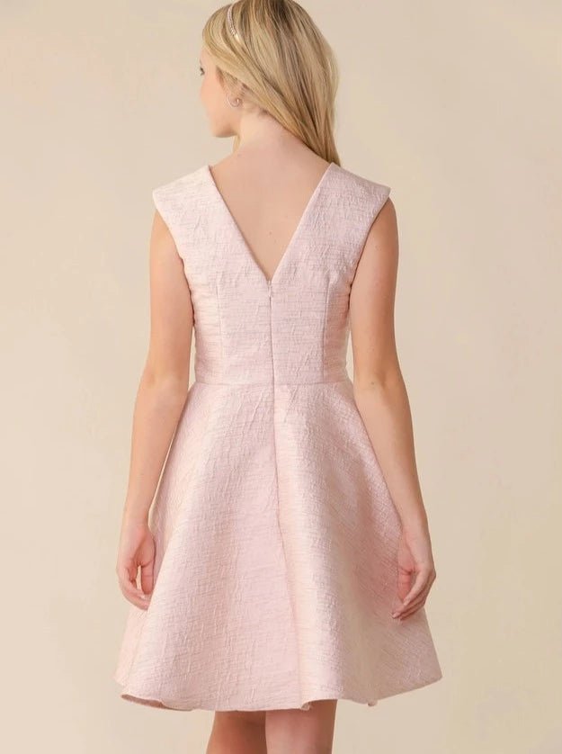 UDT ARIELLE Jacquard Fit & Flare Cap Sleeve Dress _T3886K - NorthGirls