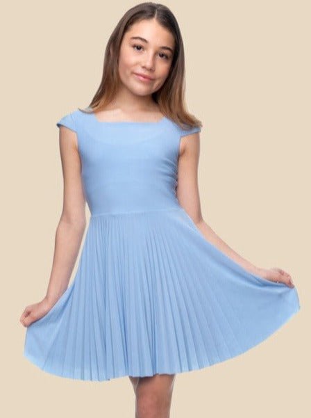 UDT DAISY Fit & Flare Cap Sleeve Pleated Dress _T3805K - NorthGirls