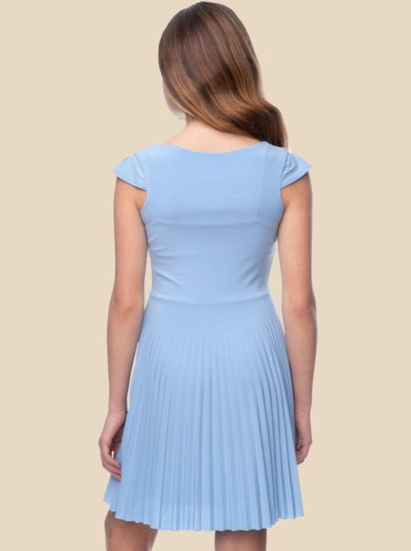 UDT DAISY Fit & Flare Cap Sleeve Pleated Dress _T3805K - NorthGirls