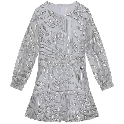 Michael Kors L/S Dress w/Metallic Pattern