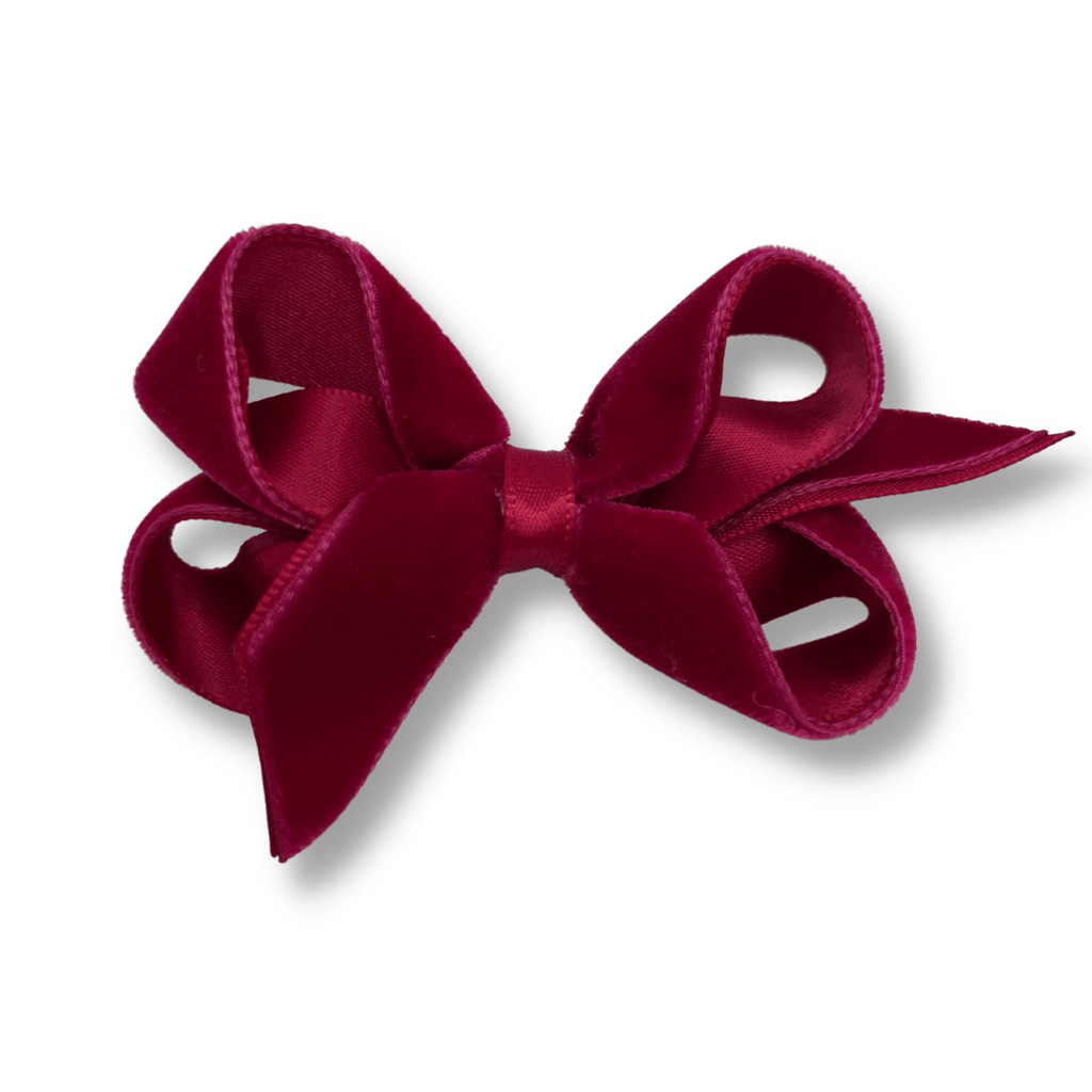 Velvet Bow 3" w/Clip _VTBB3 - NorthGirls