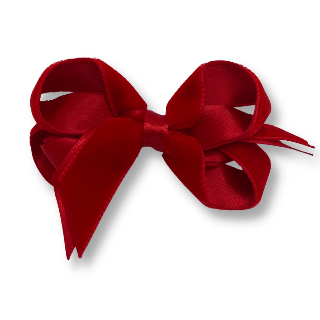 Velvet Bow 3" w/Clip _VTBB3 - NorthGirls