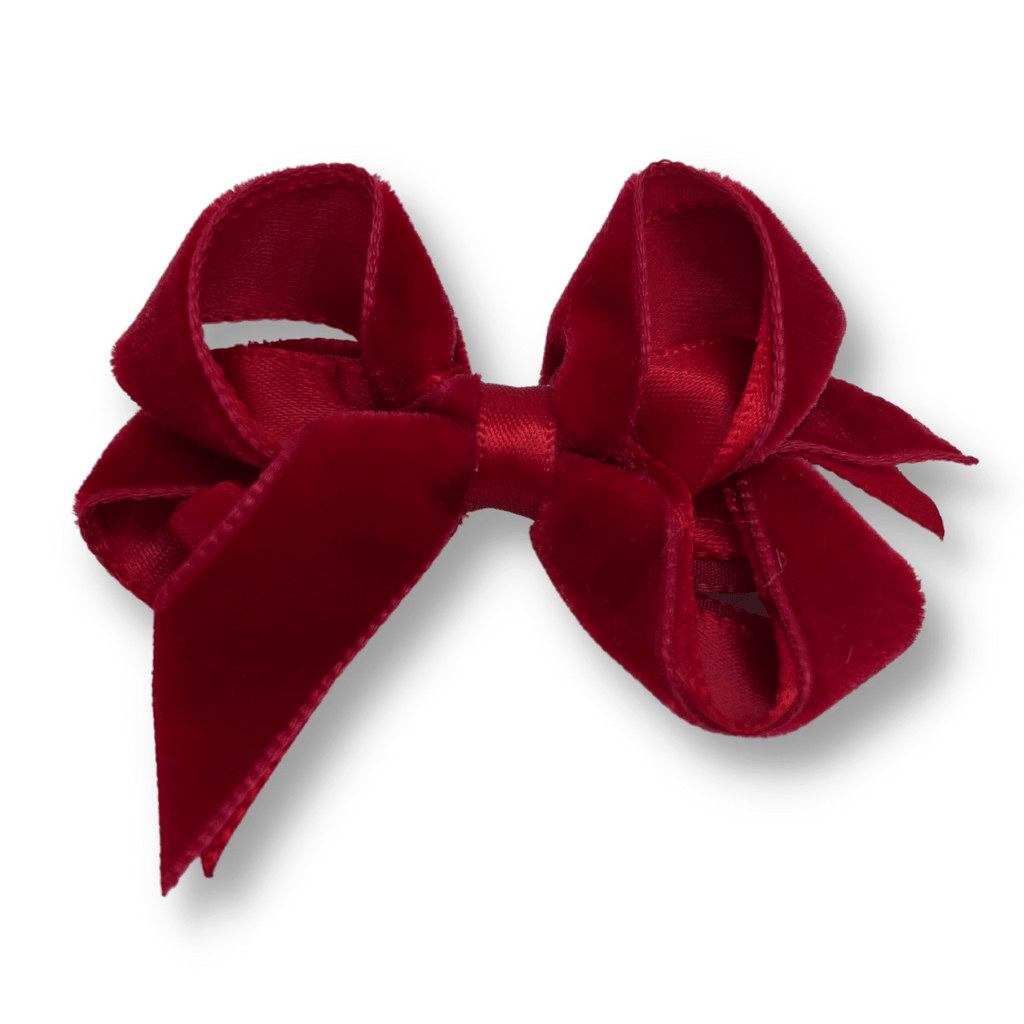 Velvet Bow 3" w/Clip _VTBB3 - NorthGirls